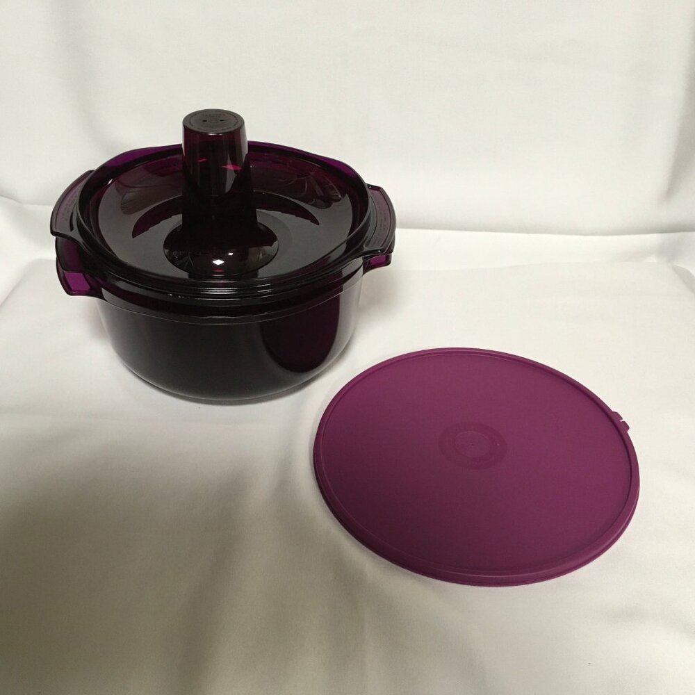 Tupperware Set Of 5 Tupperwave Stack Cooker Cookware System Microwave - Picture 3 of 4